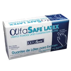 Guante latex esteril X50 pares Alfa Safe